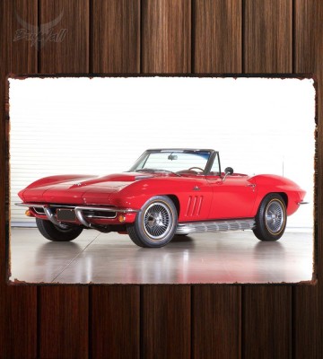 Металлическая табличка Corvette Sting Ray 427 PRO L78 Convertible 